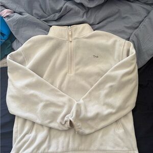 TNA Cream Half-Zip Sweater